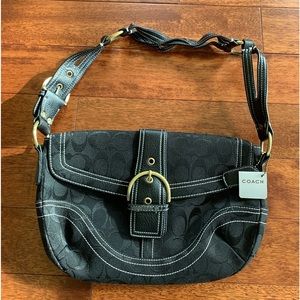 Black Coach shoulder bag, vintage edition, brand new with tag